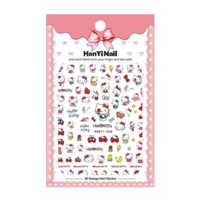 Наклейки для нігтів 068 Disney Hello Kitty Хеллоу Кітті, мультики