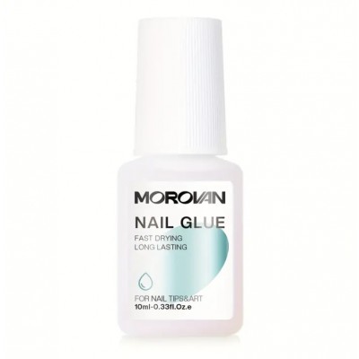 Клей для накладних нігтів, типс MOROVAN Nail Glue, 10 мл з доставкою по Україні