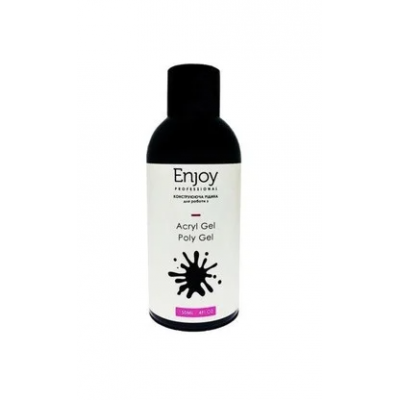 Рідина для конструювання акрил-гелем та полігелем Enjoy Acryl Gel & Poly Gel, 150 мл з доставкою по Україні