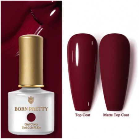Гель-лак Born Pretty Red Blaze RB-012 Dry Blood Сливовий, 6 мл з доставкою по Україні