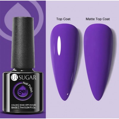 Гель-лак Sugar Color Base URH-010, яскравий фіолетовий, 7 мл з доставкою по Україні