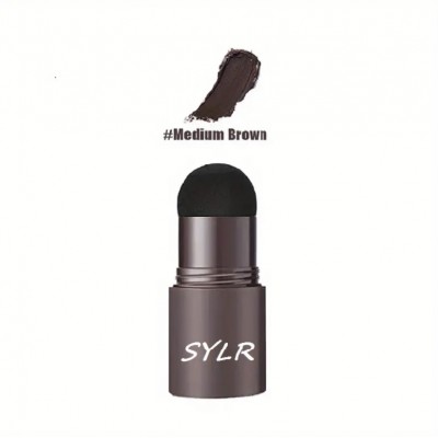 Пудра-штамп для брів Sylr Medium Brown світло-коричневий, з трафаретами з доставкою по Україні