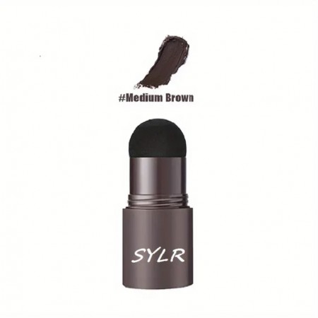 Пудра-штамп для брів Sylr Medium Brown світло-коричневий, з трафаретами з доставкою по Україні
