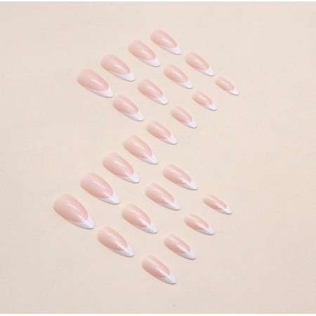 Тіпси для нарощування нігтів Kitty Nail натуральні, френч, 120 шт з доставкою по Україні
