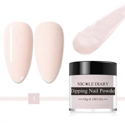 Акрилова пудра Nicole Diary Light Nude 01 нюд, 10 г