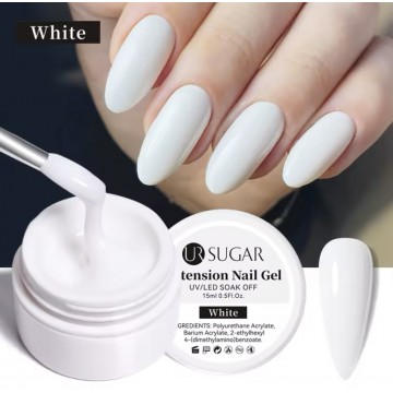 Гель Желе Sugar Builder Gel White будівельний, білий, 15 мл