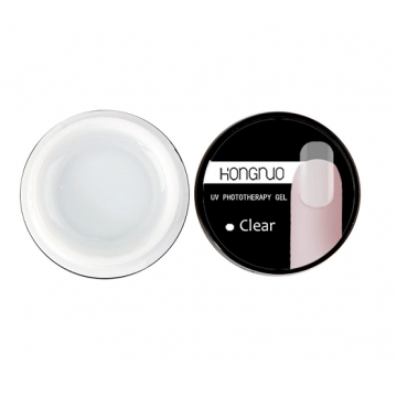 Гель для нарощування Hongruo Gel UV будівельний Clear, прозорий, 20 мл