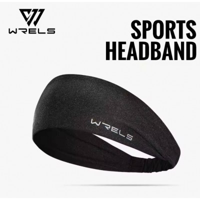 Спортивна пов'язка на голову WRELS, колір мокрий асфальт