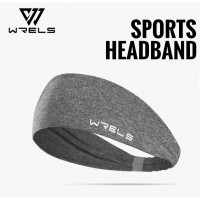Спортивная повязка на голову WRELS, цвет серый