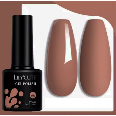 Гель-лак Lilycute X-030, какао, 7 мл