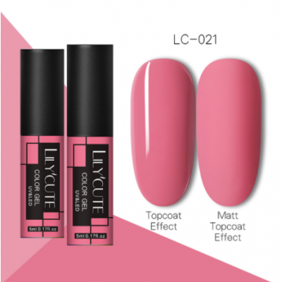 Гель-лак Lilycute LC-021 китайська троянда, 5 мл