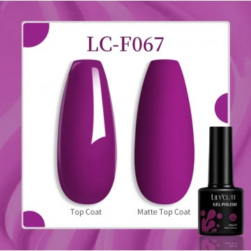 Гель-лак Lilycute F-067 фіолетова фуксія, 7 мл