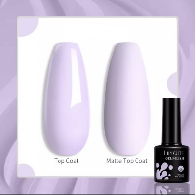 Гель-лак Lilycute F-057, світло-ліловий нюд, 7 мл