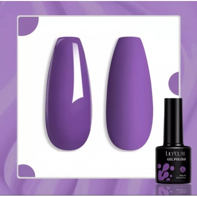 Гель-лак Lilycute Purple F-062, класичний фіолетовий, 7 мл
