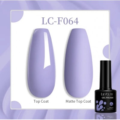 Гель-лак Lilycute F-064 світло-фіолетовий, 7 мл