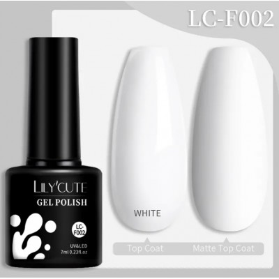 Гель-лак Lilycute LC-002 класичний білий, 7 мл з доставкою по Україні
