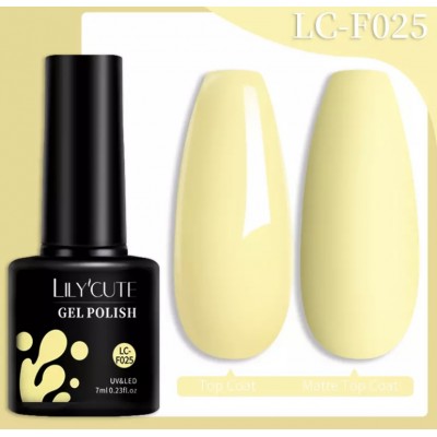 Гель-лак Lilycute LC-079 пастельний жовтий, 7 мл