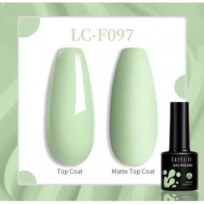Гель-лак Lilycute F-097 пастельний трав'яний, 7 мл