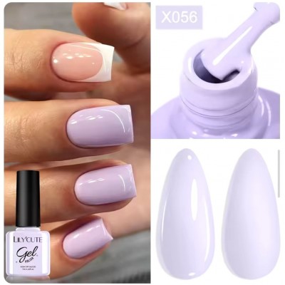 Гель-лак Lilycute X-056 ніжний бузковий, 7 мл