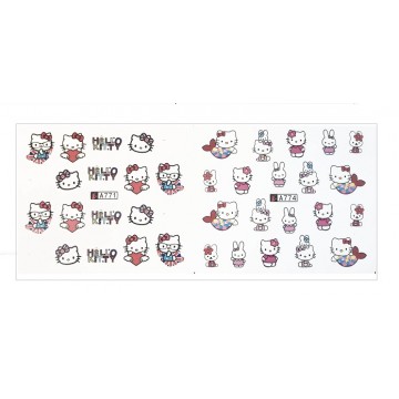 Слайдер-дизайн для нігтів 771,774 Hello Kitty, Хело Кітті