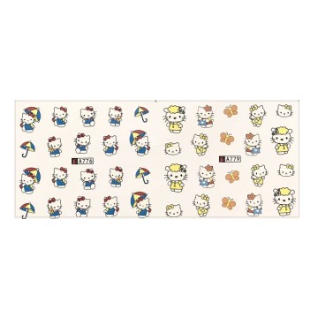 Слайдер-дизайн для нігтів 776,779 Hello Kitty, Кітті