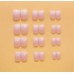 Накладні нігті Kitty Nail рожево-біле омбре, форма квадрат, середні, 24 шт з доставкою по Україні