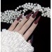 Накладні нігті Kitty Nail гнила вишня, форма стилет, матові довгі, 24 шт з доставкою по Україні