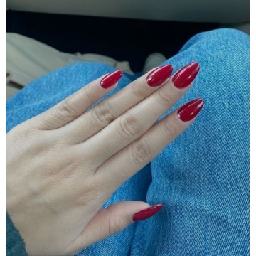 Накладні нігті Kitty Nail колір ягідний, форма мигдаль, середні, 24 шт