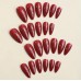 Накладні нігті Kitty Nail колір ягідний, форма мигдаль, середні, 24 шт з доставкою по Україні