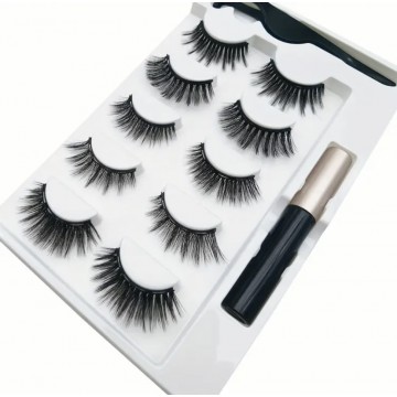 Магнітні вії  Eyelash Set А-005 різні ефекти, з магнітною підводкою, 5 пар