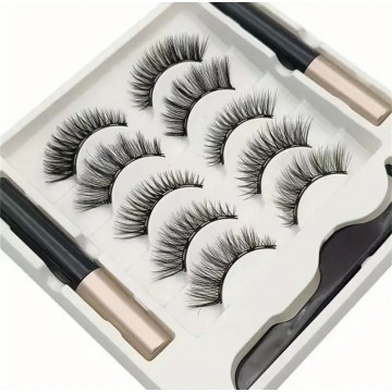 Накладні вії Eye Lashes Magnetic  A-006 різні ефекти, 5 пар