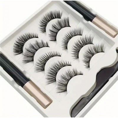 Накладні вії Eye Lashes Magnetic  A-006 різні ефекти, 5 пар з доставкою по Україні