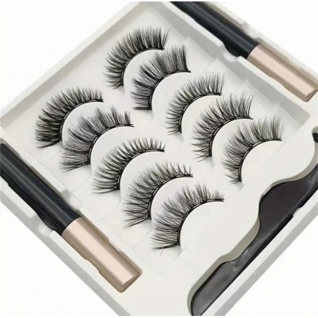 Накладні вії Eye Lashes Magnetic  A-006 різні ефекти, 5 пар з доставкою по Україні