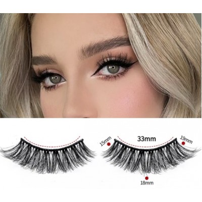 Накладні вії Eye Lashes А-5 ефект ляльковий, 15-19 мм, 1 пара з доставкою по Україні