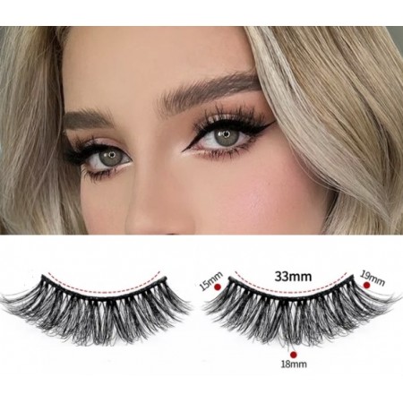 Накладні вії Eye Lashes А-5 ефект ляльковий, 15-19 мм, 1 пара з доставкою по Україні