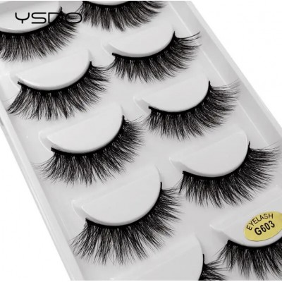 Накладні вії Eye Lashes G603 ляльковий ефект, 5 пар з доставкою по Україні
