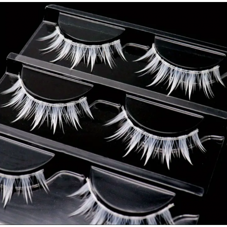 Накладные ресницы Kitty Eye Lashes белые лучики, 3 пары з доставкою по Україні