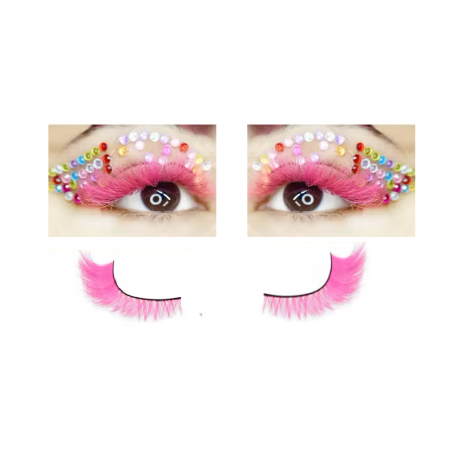 Накладні вії ресницы EyeLash Pk 6-16 мм, рожеві, 1 пара з доставкою по Україні