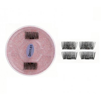 Магнітні вії False EyeLashes DH11-51 кутики, 2 пари з доставкою по Україні