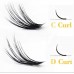 Накладні вії пучкові False EyeLash 20d, вигин C, 12 мм з доставкою по Україні