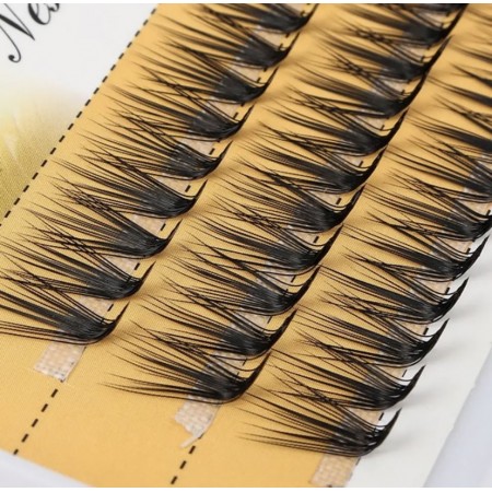Накладні вії пучкові Kimcii Nesura Eye Lashes 20d, вигин L, 10 мм з доставкою по Україні