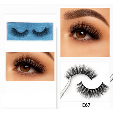 Накладні вії Kitty Eye Lashes E-67 ляльковий ефект, 8-18 мм, 1 пара