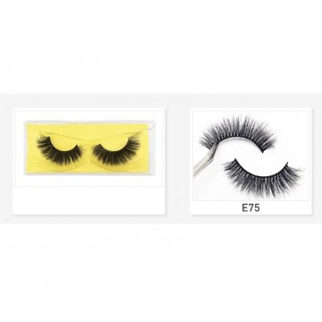Накладні вії Kitty Eye Lashes E-75 ефект лисички, закручені, 12-19 мм, 1 пара