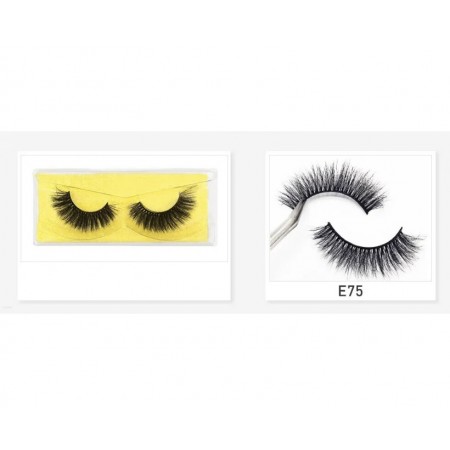 Накладні вії Kitty Eye Lashes E-75 ефект лисички, закручені, 12-19 мм, 1 пара з доставкою по Україні