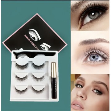 Магнітні вії Eyelash set LF-05 природній, класичний, пухнастий ефект, 3 пари