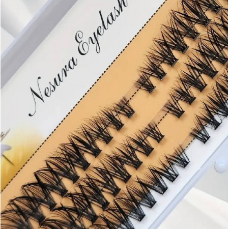 Накладні вії пучкові Nesura Eye Lashes 40d, вигин C,  8-16 мм з доставкою по Україні