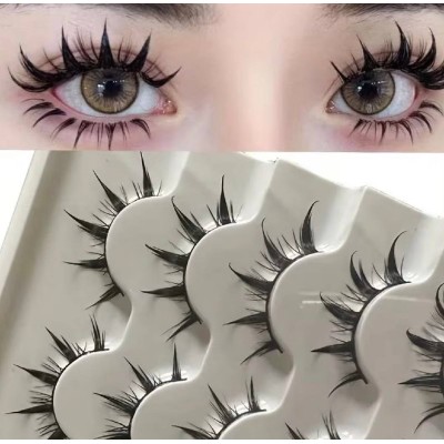 Накладні вії Fashion EyeLashes ефект аніме, промінчики, 5 пар з доставкою по Україні