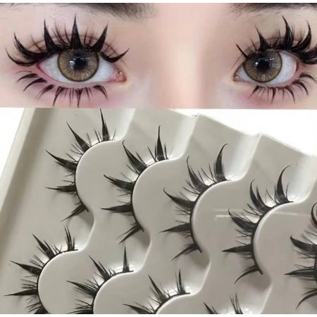Накладні вії Fashion EyeLashes ефект аніме, промінчики, 5 пар з доставкою по Україні