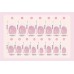 Накладні нігті Kitty Nail TOP чорний френч, форма мигдаль, короткі, 24 шт з доставкою по Україні