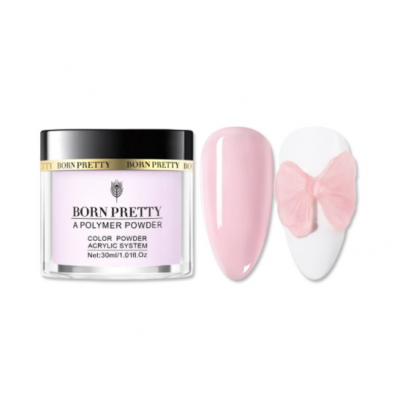 Акрилова пудра Born Pretty Pink рожева, 30 мл